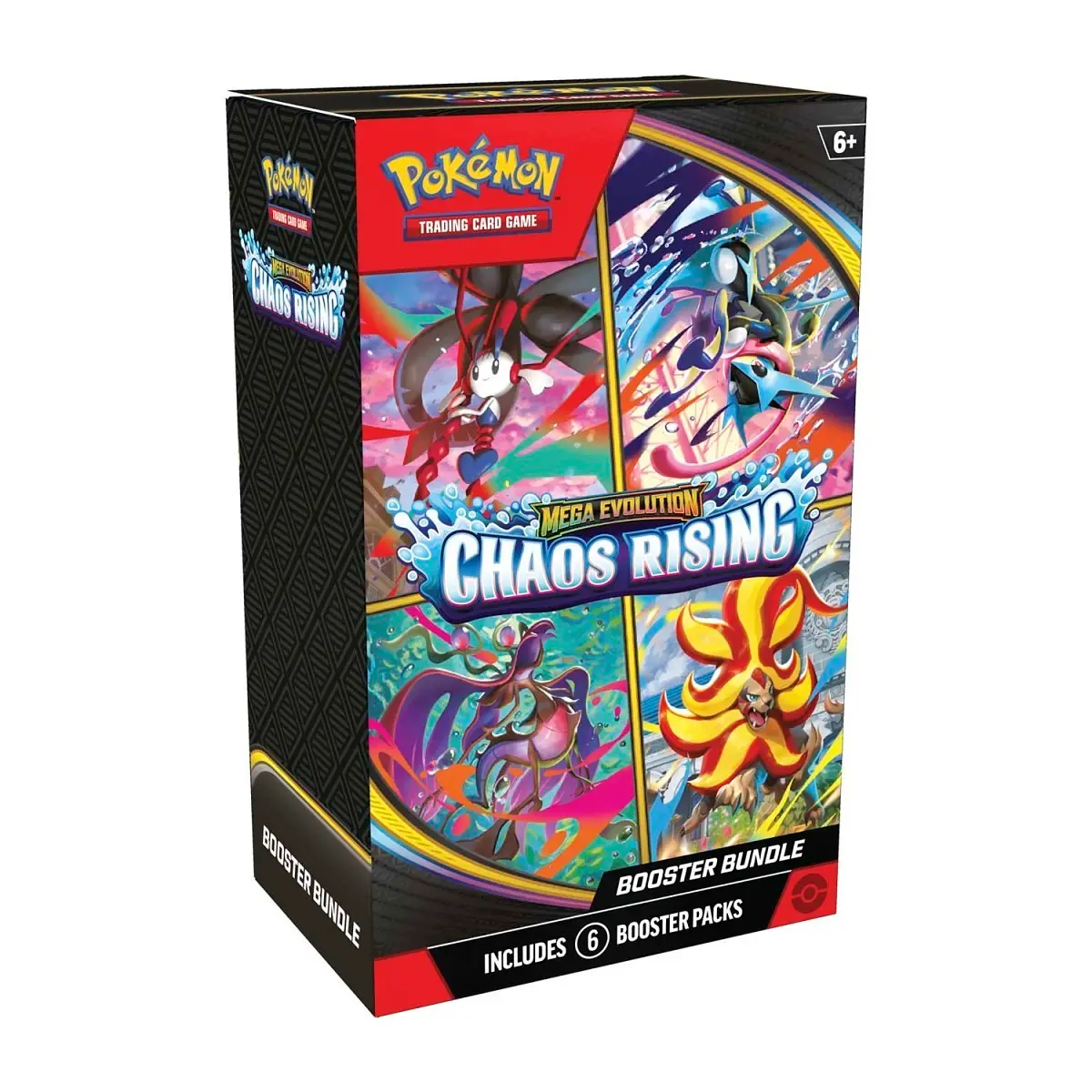 Pokemon TCG Mega Evolution-Chaos Rising Booster Bundle (6 Packs)